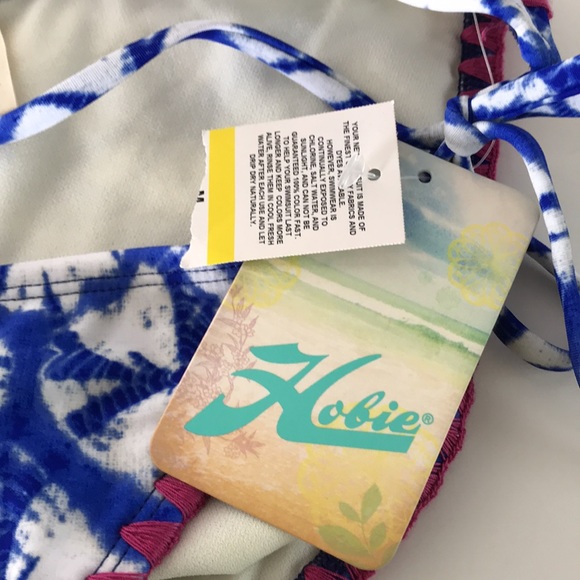 Hobie blue cream swim bottom size M NWT - Picture 5 of 8